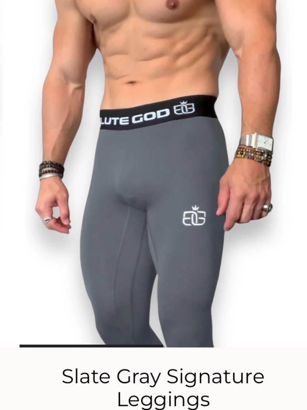 Glute God Slate Gray Signature Leggings